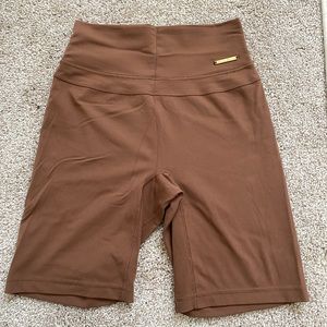 Whitney Simmons x Gymshark Brown Biker shorts
